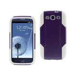  Samsung Galaxy S3 Hybrid Heavy Duty Case In Purple White