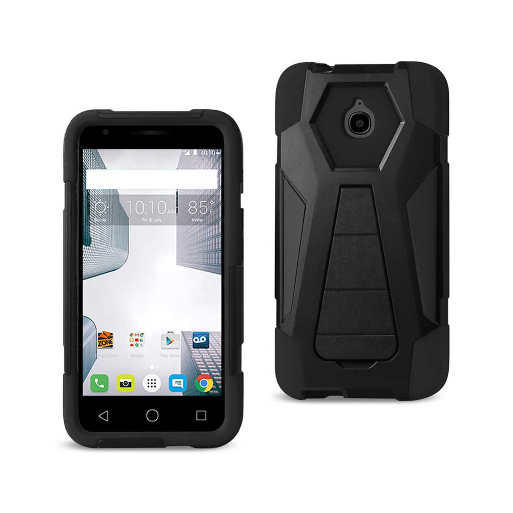 Alcatel Dawn/ Streak Hybrid Heavy Duty Case With Kickstand