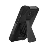  Alcatel Dawn/ Streak Hybrid Heavy Duty Case With Kickstand In Black