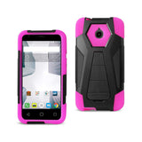 Alcatel Dawn/ Streak Hybrid Heavy Duty Case With Kickstand