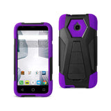 Alcatel Dawn/ Streak Hybrid Heavy Duty Case With Kickstand