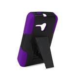  Alcatel One Touch Pop Star 2 Hybrid Heavy Duty Case With Kickstand In Purple Black