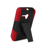  Alcatel One Touch Pop Star 2 Hybrid Heavy Duty Case With Kickstand In Red Black