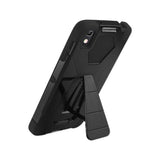  Alcatel Idol 4 Hybrid Heavy Duty Case With Kickstand In Black