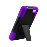  Amazon Fire Phone Hybrid Heavy Duty Case With Kickstand In Purple Black