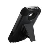  Coolpad Quattro 4G Hybrid Heavy Duty Case With Kickstand In Black