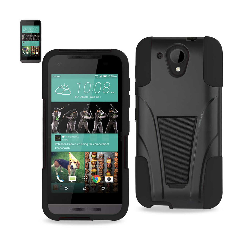 HTC Desire 520 Hybrid Heavy Duty Case With Kickstand