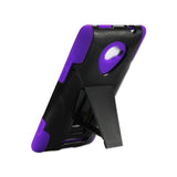  HTC Windows Phone 8X Hybrid Heavy Duty Case With Kickstand In Black Purple