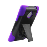  HTC 8Xt Hybrid Heavy Duty Case With Kickstand In Purple Black