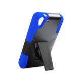  HTC Desire Eye Hybrid Heavy Duty Case With Kickstand In Navy Black