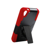  HTC Desire Eye Hybrid Heavy Duty Case With Kickstand In Red Black