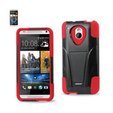 HTC One Mini M4 Hybrid Heavy Duty Case With Kickstand