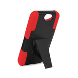  HTC One A9 Hybrid Heavy Duty Case With Kickstand In Red Black