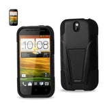 HTC One Sv Hybrid Heavy Duty Case With Kickstand