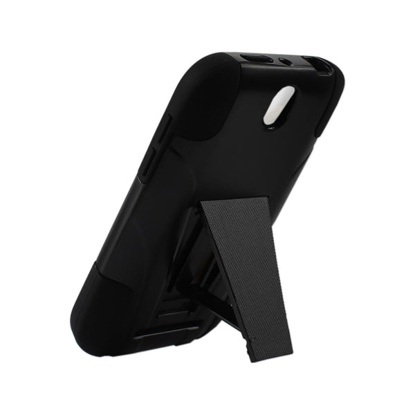 HTC One Sv Hybrid Heavy Duty Case With Kickstand