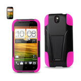 HTC One Sv Hybrid Heavy Duty Case With Kickstand