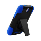  HTC One Sv Hybrid Heavy Duty Case With Kickstand In Black Navy