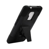  HTC One Max Hybrid Heavy Duty Case With Kickstand In Black