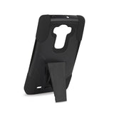  LG G Flex 2 Hybrid Heavy Duty Case With Kickstand In Black