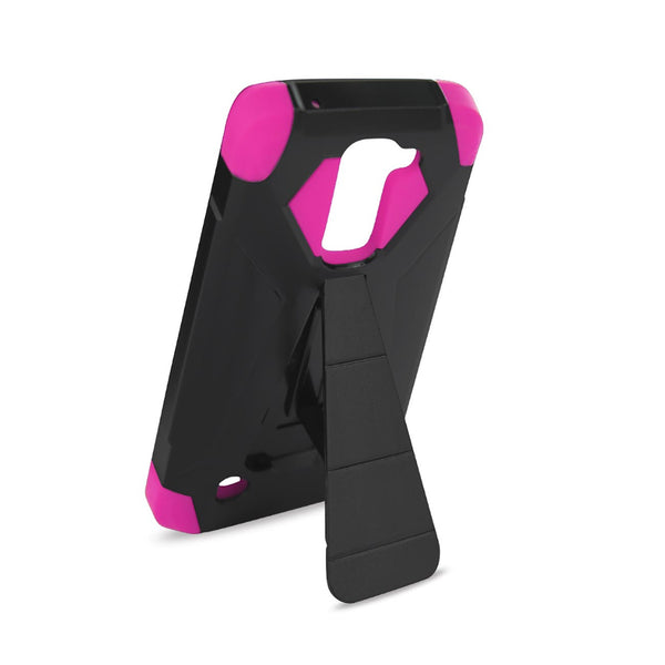 LG K7 Hybrid Heavy Duty Case With Kickstand