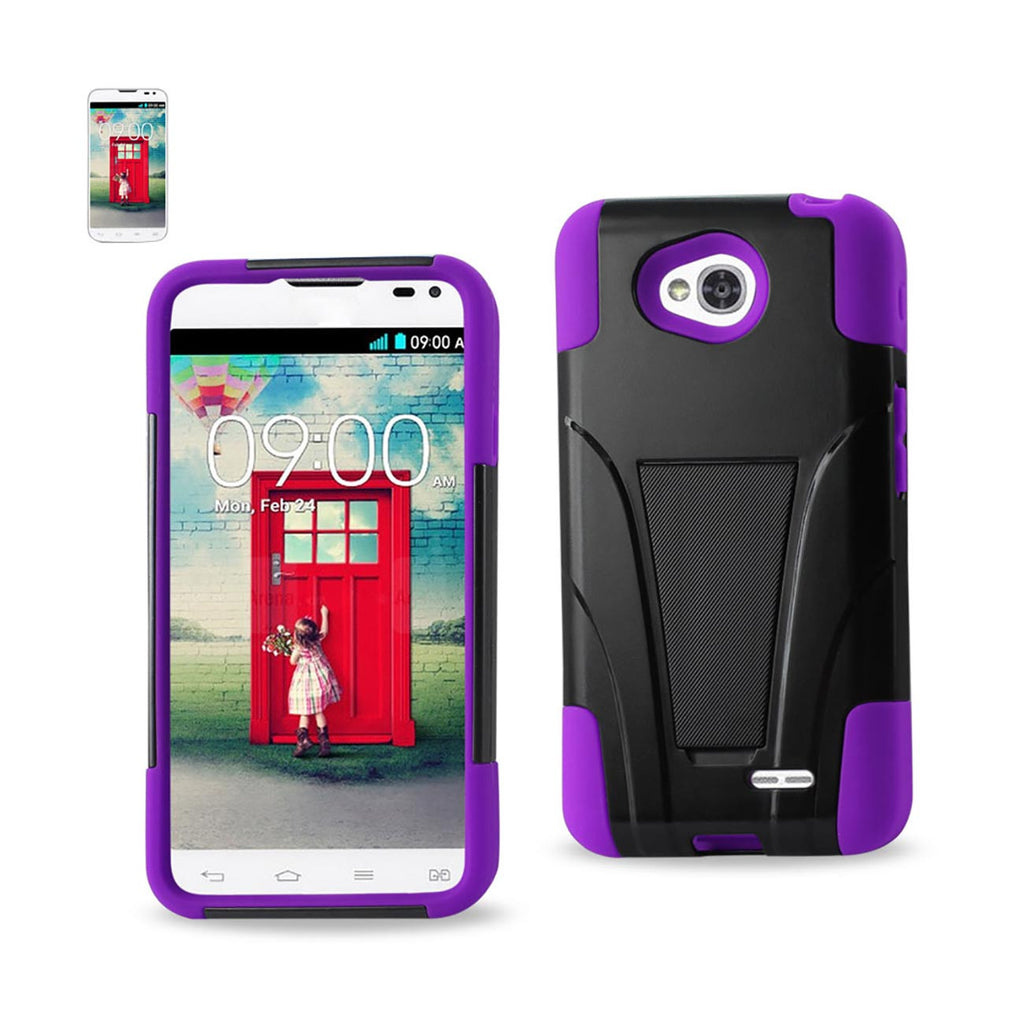 LG L90 Hybrid Heavy Duty Case With Kickstand