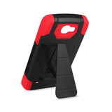  LG Spree Hybrid Heavy Duty Case With Kickstand In Red Black