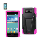 LG Splendor Hybrid Heavy Duty Case With Kickstand