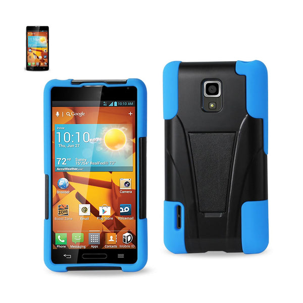 LG Optimus F7 Hybrid Heavy Duty Case With Kickstand