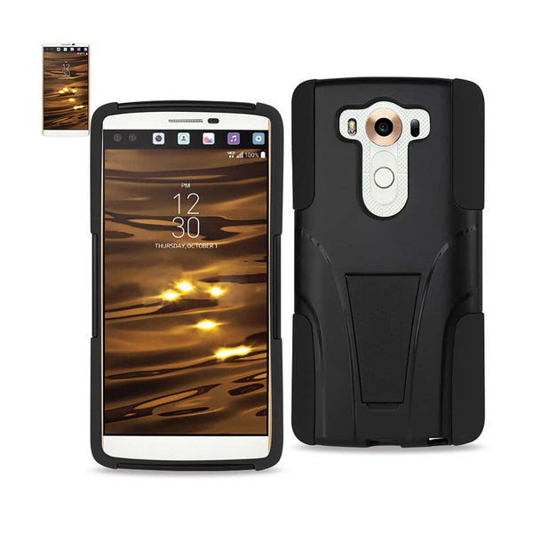 LG V10 Hybrid Heavy Duty Case With Kickstand