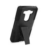  LG V10 Hybrid Heavy Duty Case With Kickstand In Black