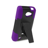  LG Lancet Hybrid Heavy Duty Case With Kickstand In Purple Black