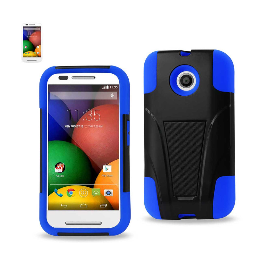 Motorola Moto E Hybrid Heavy Duty Case With Kickstand