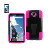 Motorola Nexus 6 Hybrid Heavy Duty Case With Kickstand