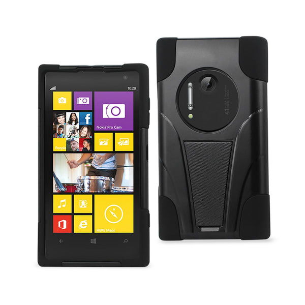 Nokia Lumia 1020 Hybrid Heavy Duty Case With Kickstand