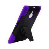  Nokia Lumia 1520 Hybrid Heavy Duty Case With Kickstand In Purple Black