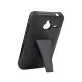  Nokia Lumia 640 Xl Hybrid Heavy Duty Case With Kickstand In Black