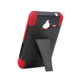  Nokia Lumia 640 Xl Hybrid Heavy Duty Case With Kickstand In Red Black