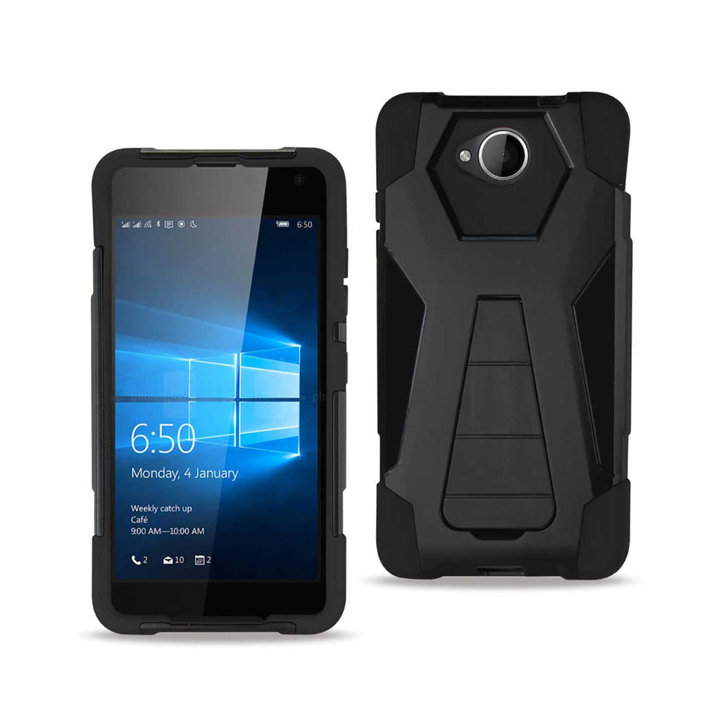 Microsoft Lumia 650 Hybrid Heavy Duty Case With Kickstand