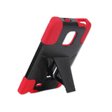  Samsung Galaxy Note Edge Hybrid Heavy Duty Case With Kickstand In Red Black