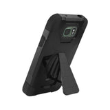  Samsung Galaxy S7 Active Hybrid Heavy Duty Case With Kickstand In Black