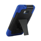  Samsung Galaxy S2 Hybrid Heavy Duty Case With Kickstand In Navy Black