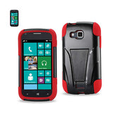  Samsung Ativ Odyssey Hybrid Heavy Duty Case With Kickstand In Black Red