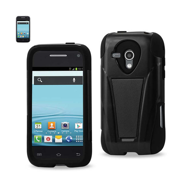 Samsung Galaxy Rush Hybrid Heavy Duty Case With Kickstand