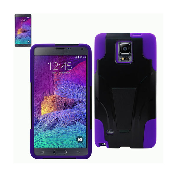 Samsung Galaxy Note 4 Hybrid Heavy Duty Case With Kickstand