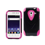  Samsung Galaxy Admire 4G Hybrid Heavy Duty Case With Kickstand In Black Pink