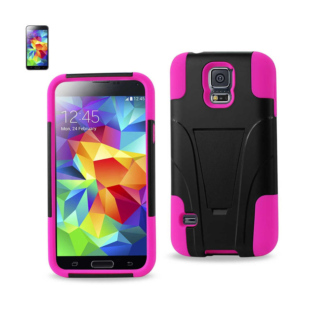 Samsung Galaxy S5 Hybrid Heavy Duty Case With Kickstand