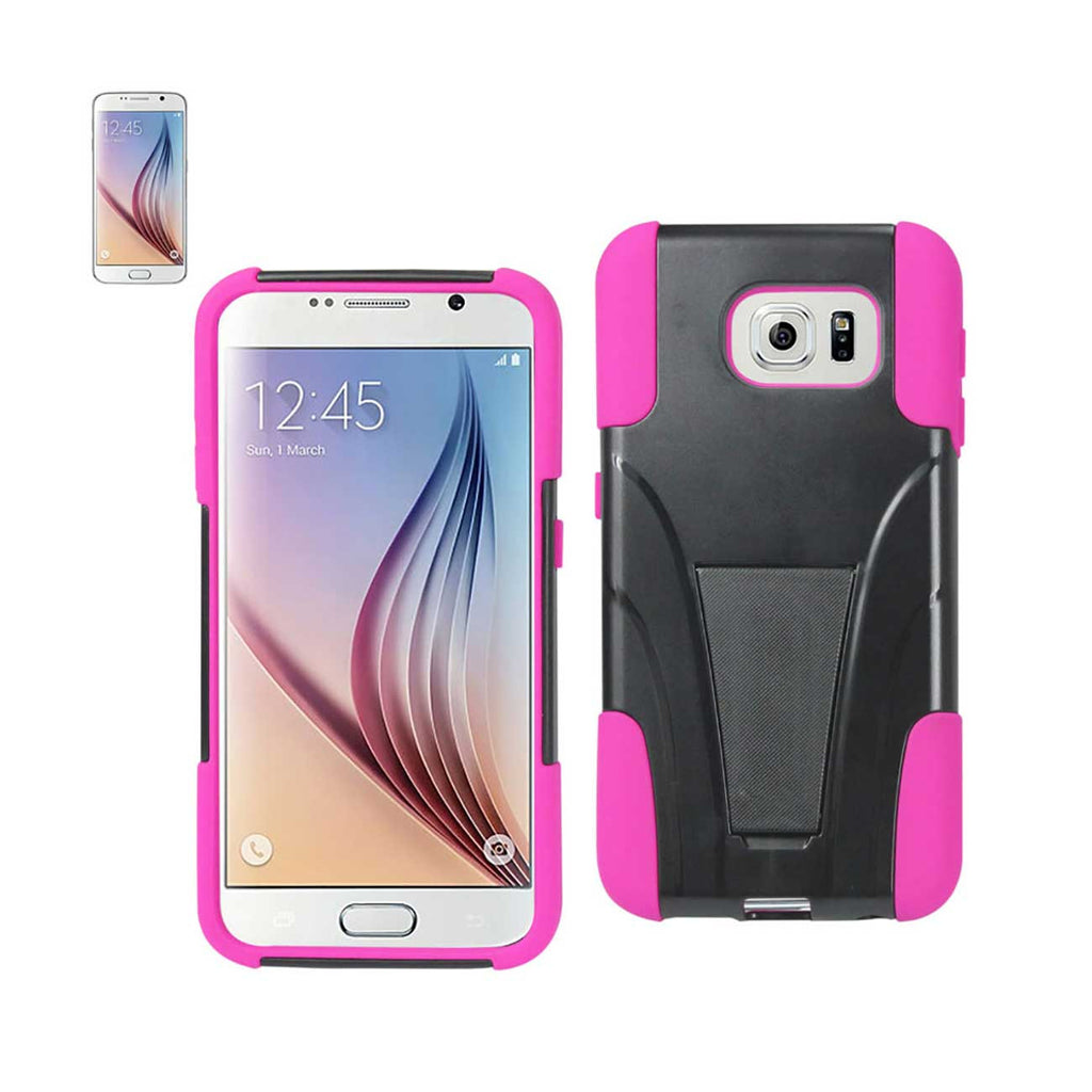 Samsung Galaxy S6 Hybrid Heavy Duty Case With Kickstand