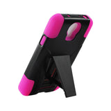  Samsung Ativ Se Hybrid Heavy Duty Case With Kickstand In Hot Pink Black