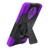  ZTE Grand X4 Hybrid Heavy Duty Case With Kickstand In Purple Black