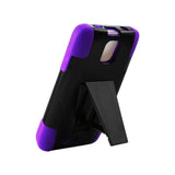  ZTE Engage Mt Hybrid Heavy Duty Case With Kickstand In Purple Black